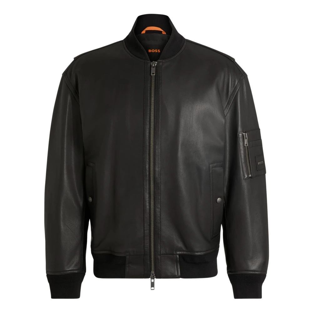 Jackets > Leather Jackets - - Hugo - Modalova