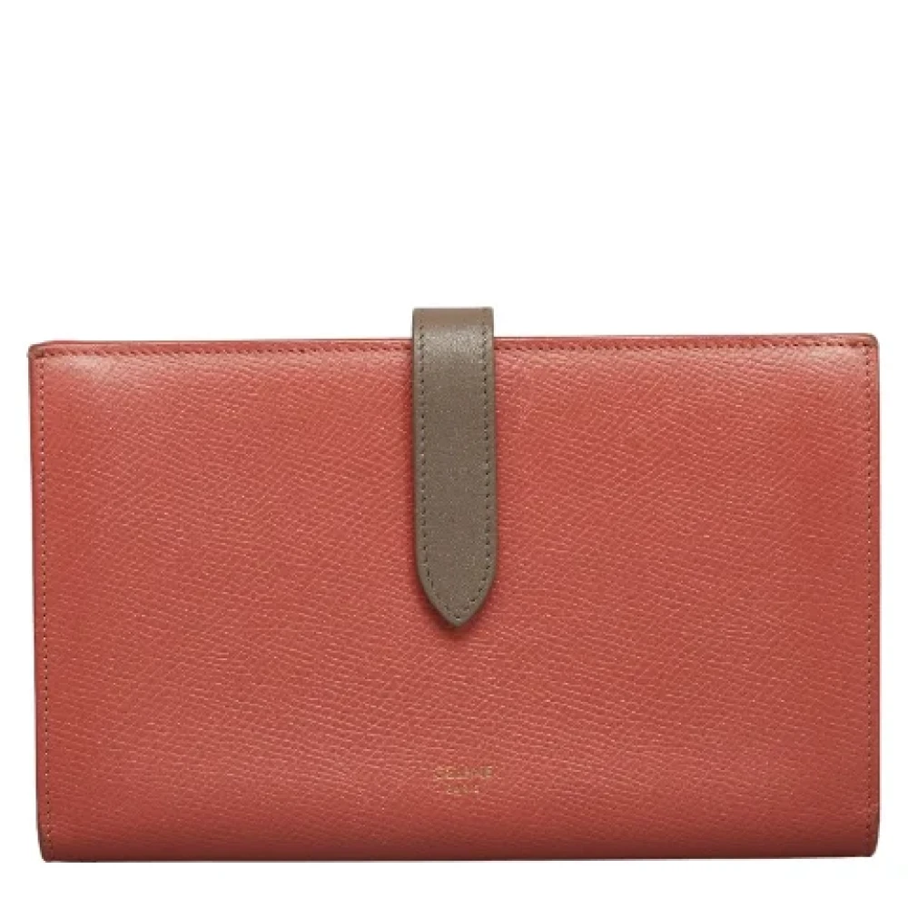Celine Vintage Pre-owned Leather wallets Pink Dames