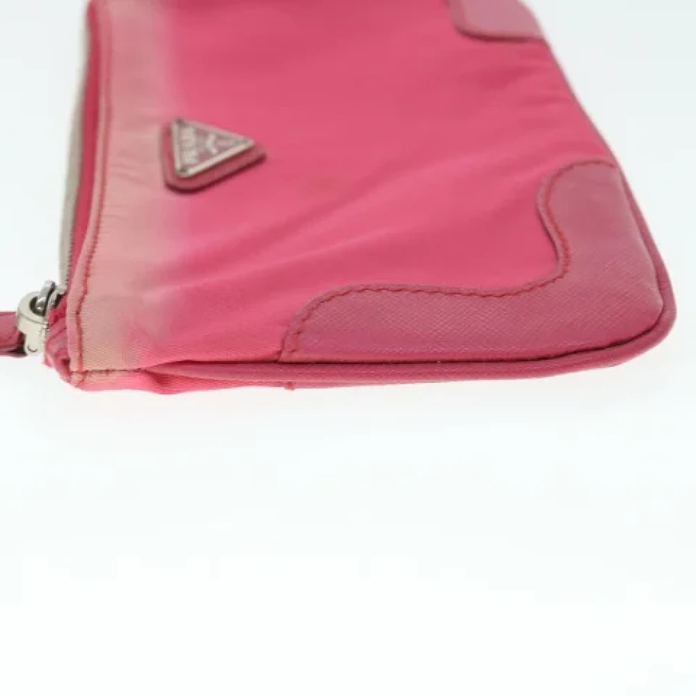 Prada Vintage Pre-owned Fabric clutches Pink Dames