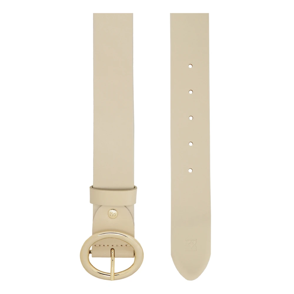 Kazar Brede leren band in roomkleur Beige Dames
