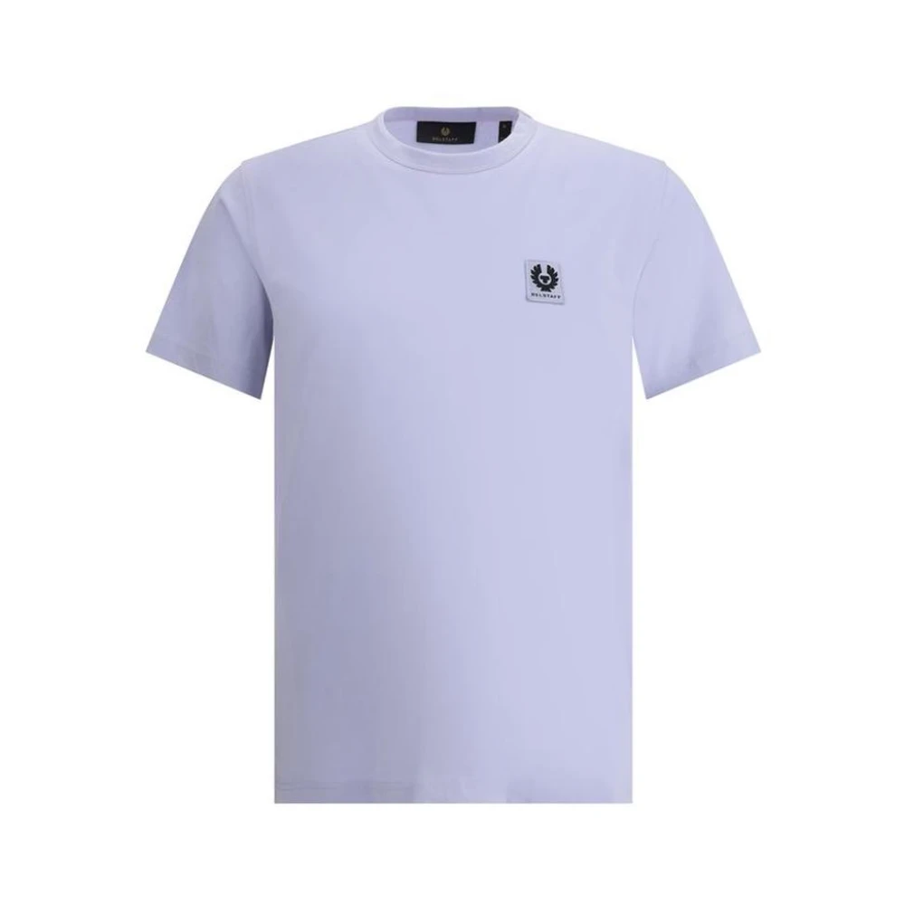 Belstaff Lila T-shirt met Monogram Patch Purple Heren