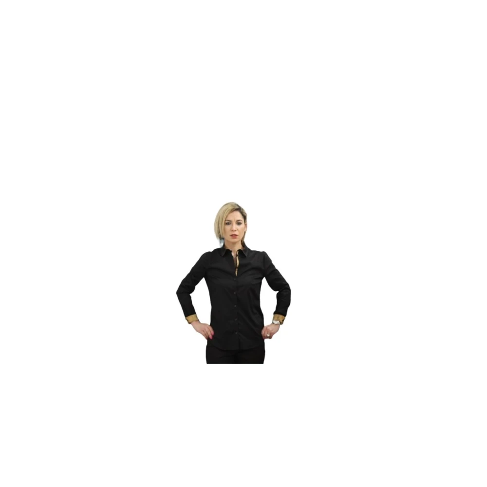 Alviero Martini 1a Classe Lange mouwen overhemd Black Dames