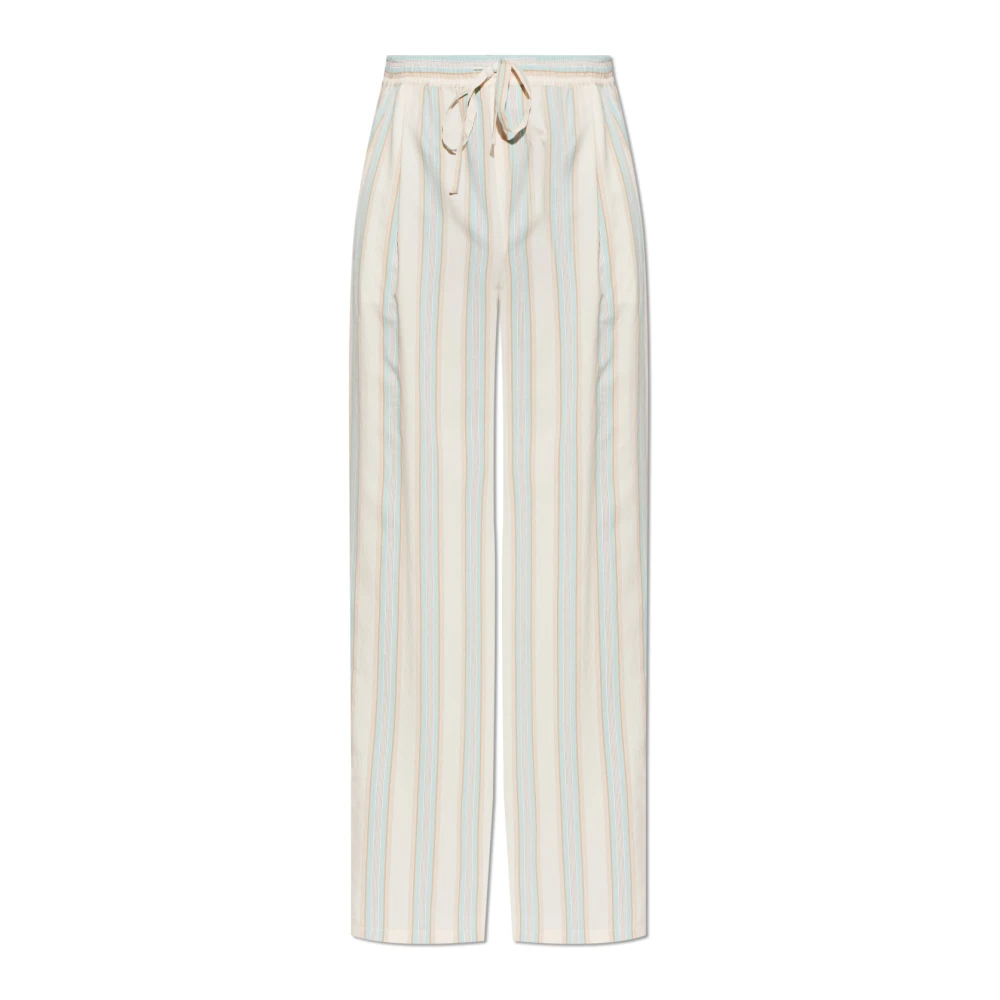 Dolce & Gabbana Uomo Beige - Pantaloni A Righe - Trousers - M