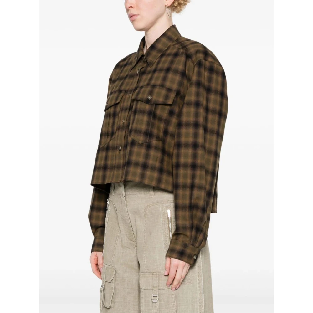 Isabel Marant Étoile Khaki Telina Shirt Brown Dames