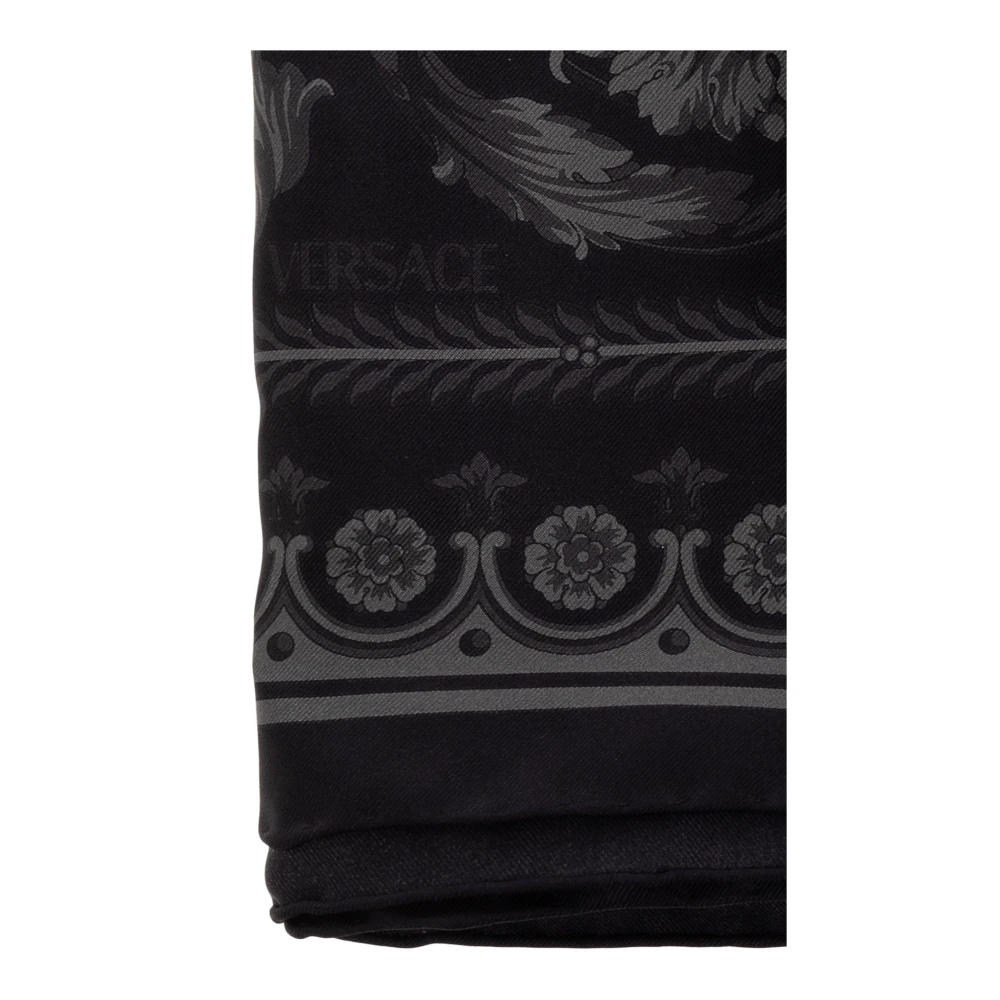 Versace Zijden sjaal Black Dames