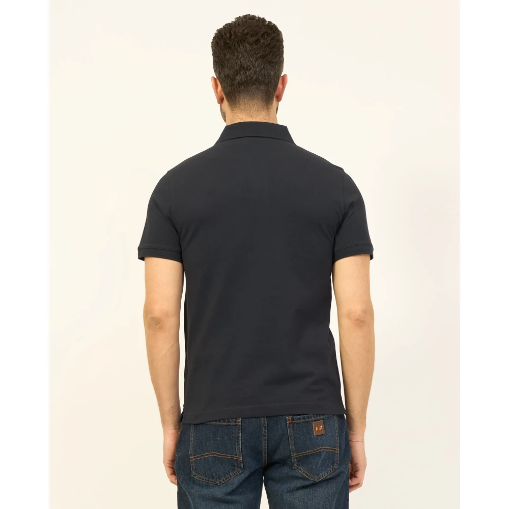 K-way Blauwe Stretch Polo Amedee Blue Heren