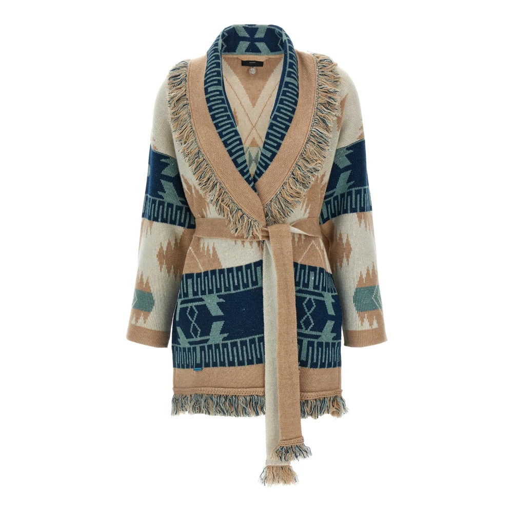 Alanui Multicolor Icon Jacquard Cardigan - Female - Cardigans - Xs - Knitwear