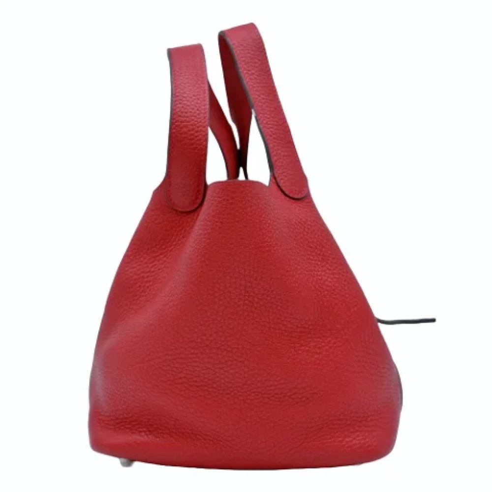 Hermès Vintage Pre-owned Fabric handbags Red Dames