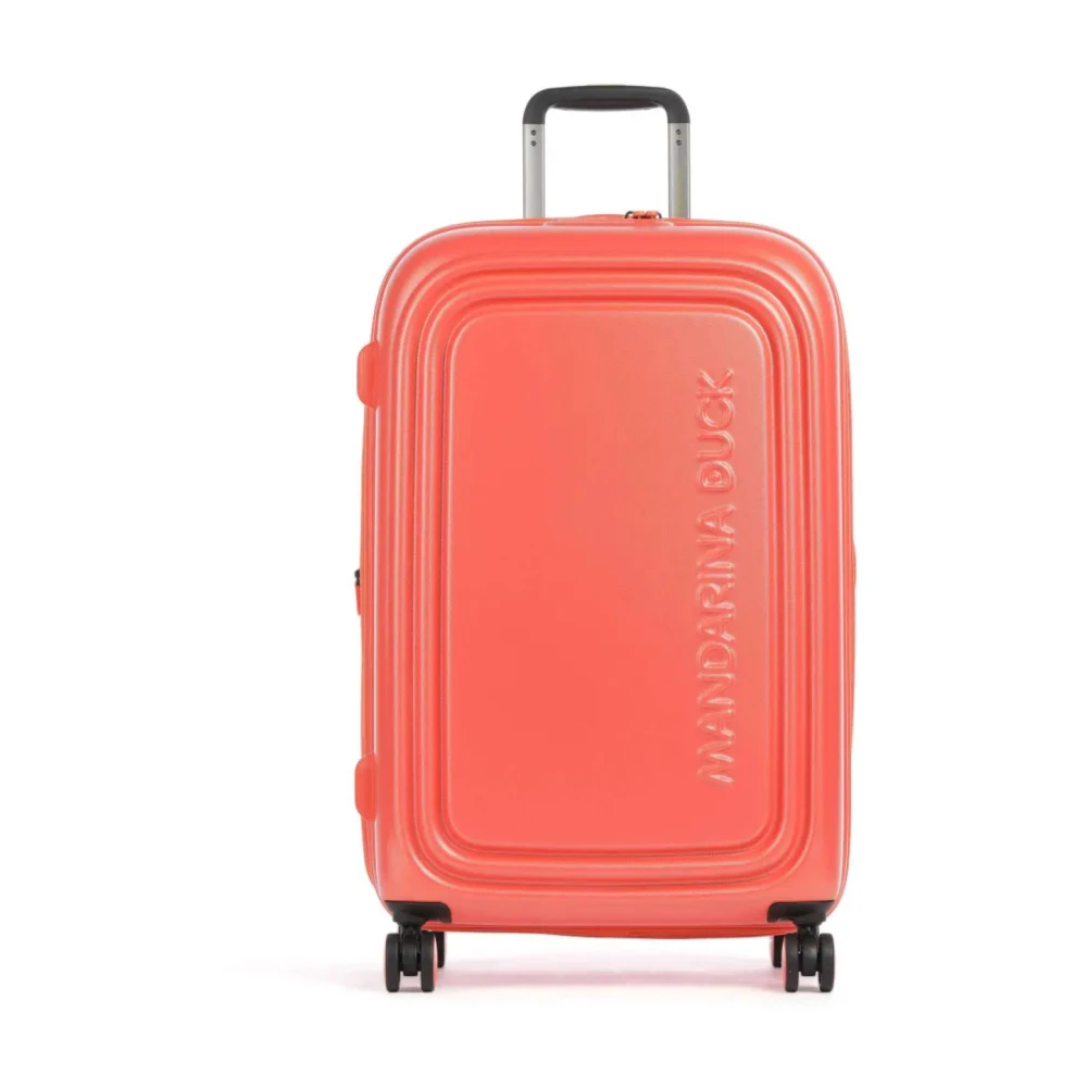 Mandarina Duck Unisex Arancione Suitcases, Taglia Unica, New,