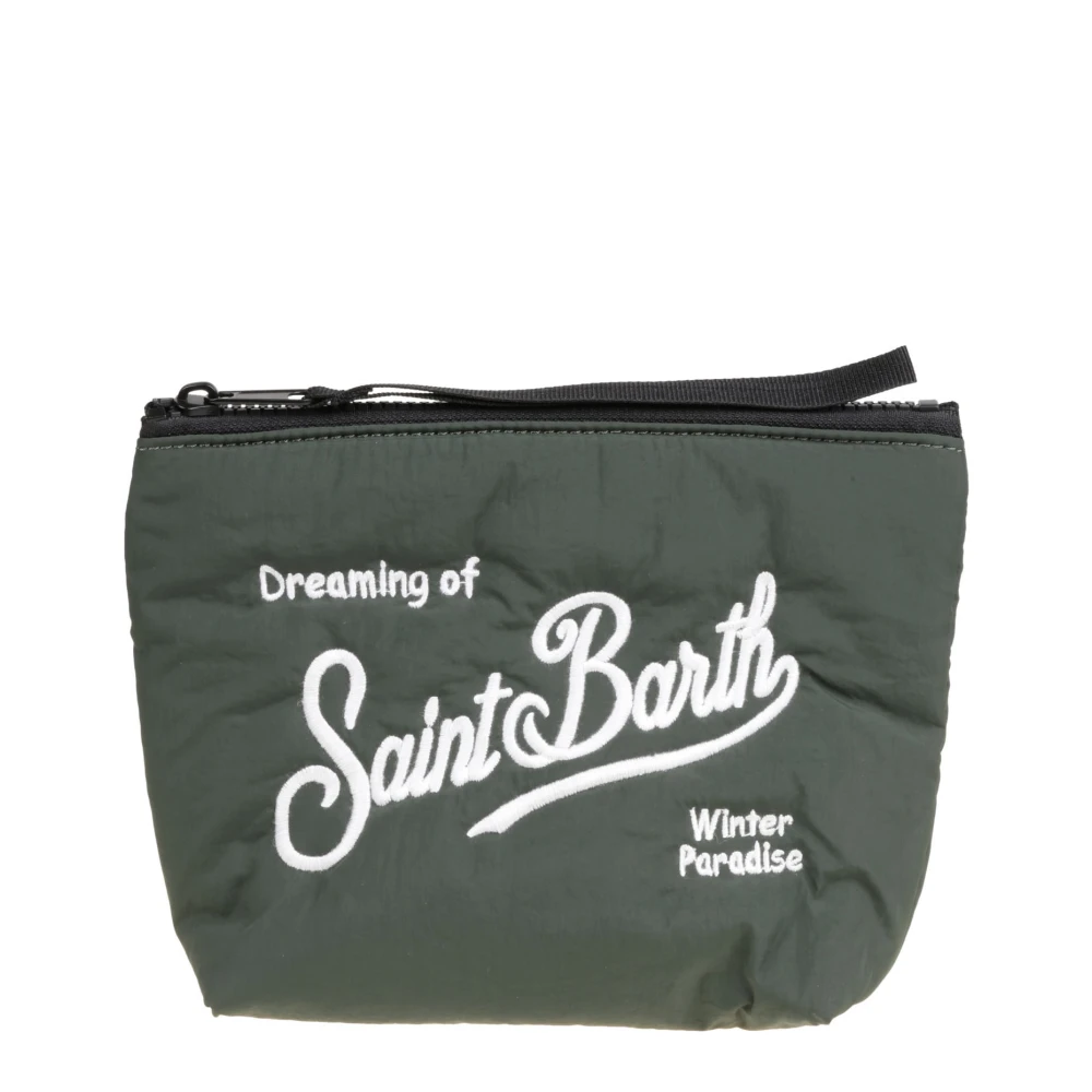 MC2 Saint Barth Geborduurde Aline Puffer Jas Green Dames
