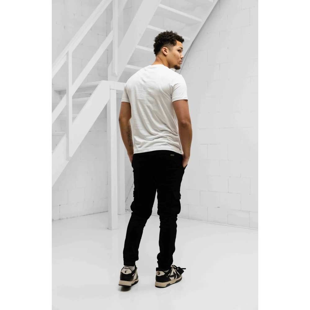Versace Jeans Couture Wit V-Embleem T-Shirt Heren White Heren
