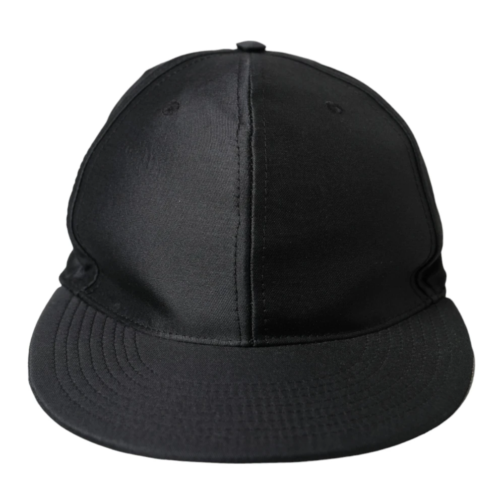 Dolce & Gabbana Zwarte Logo Baseball Cap Gemaakt in Italië Black Heren