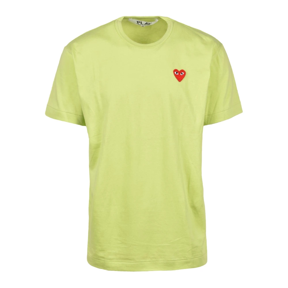 Comme des Garçons Play Katoenen T-shirt met speels ontwerp Green Heren