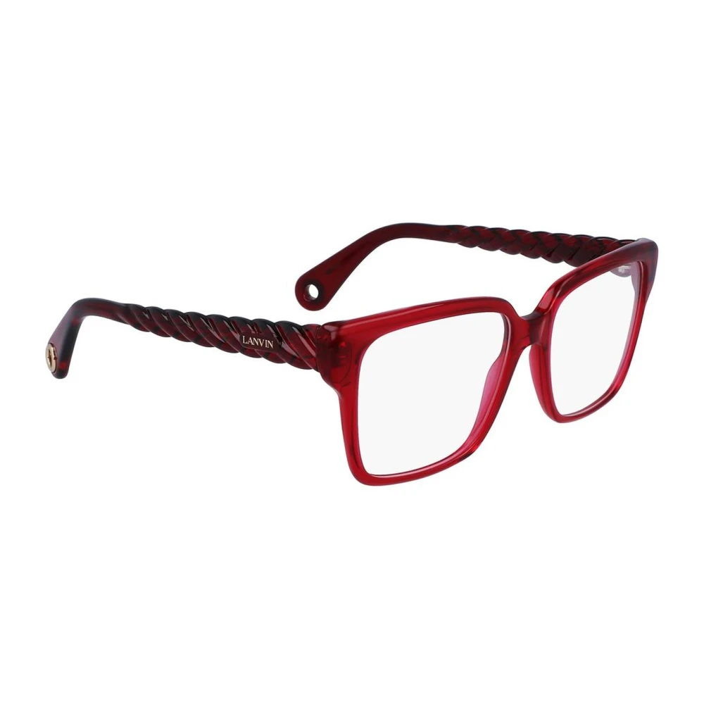 Lanvin Rode Acetaat Frame Bril Red Dames