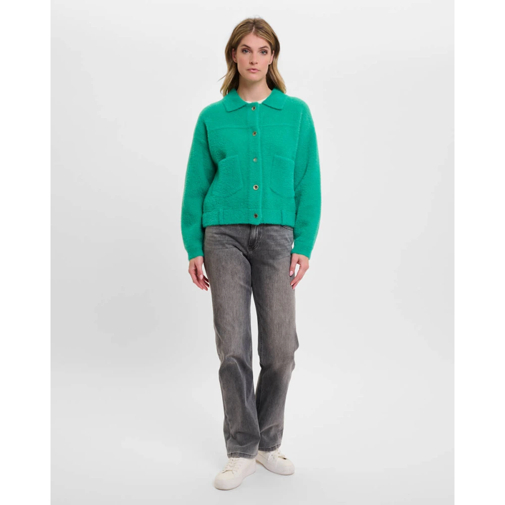 Rino&Pelle Bubbly Boxy Jas Green Dames