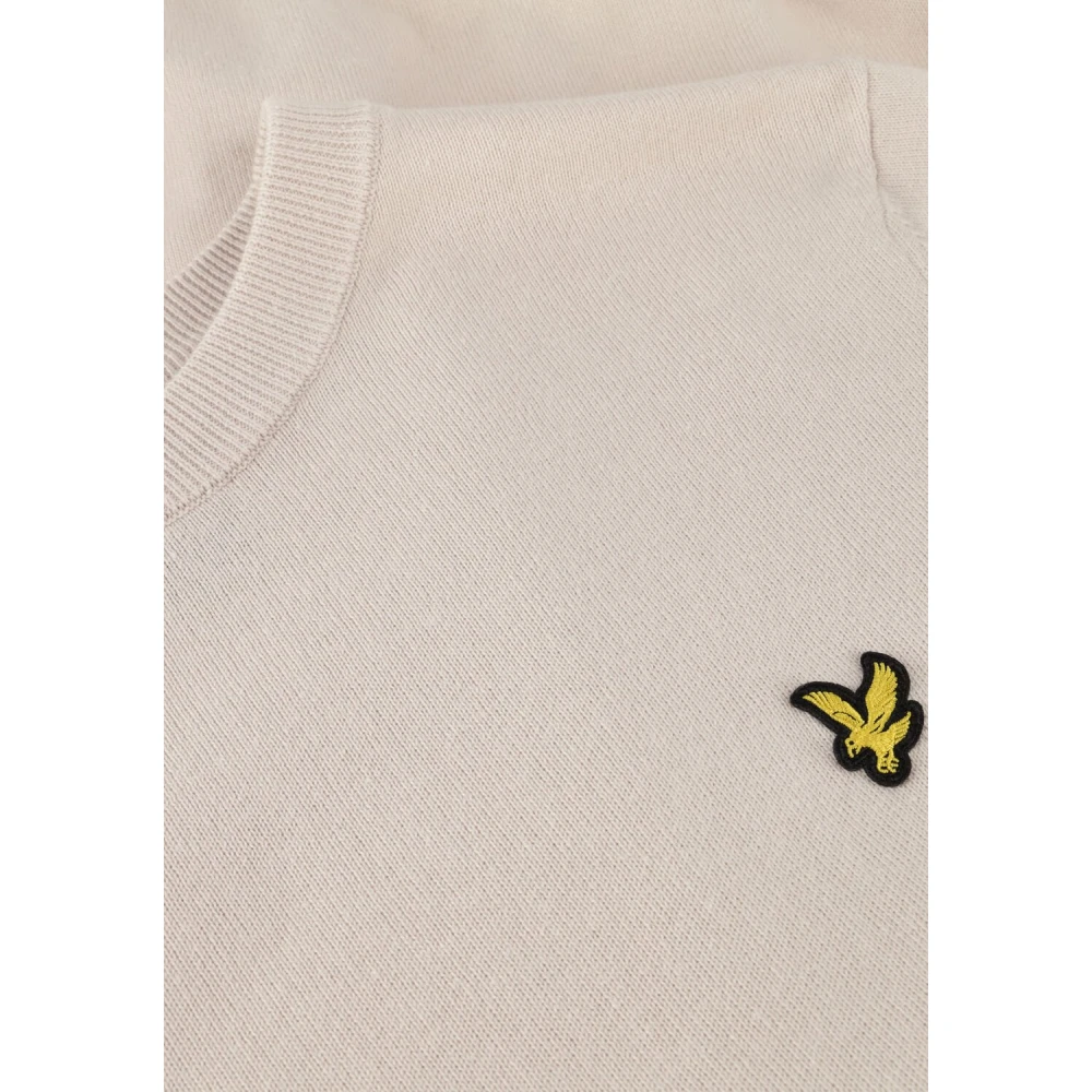 Lyle & Scott Beige Cotton Crew Neck Jumper Beige Heren