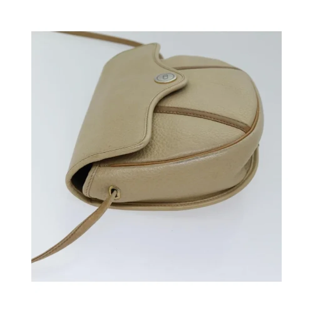 Dior Vintage Pre-owned Leather dior-bags Beige Dames