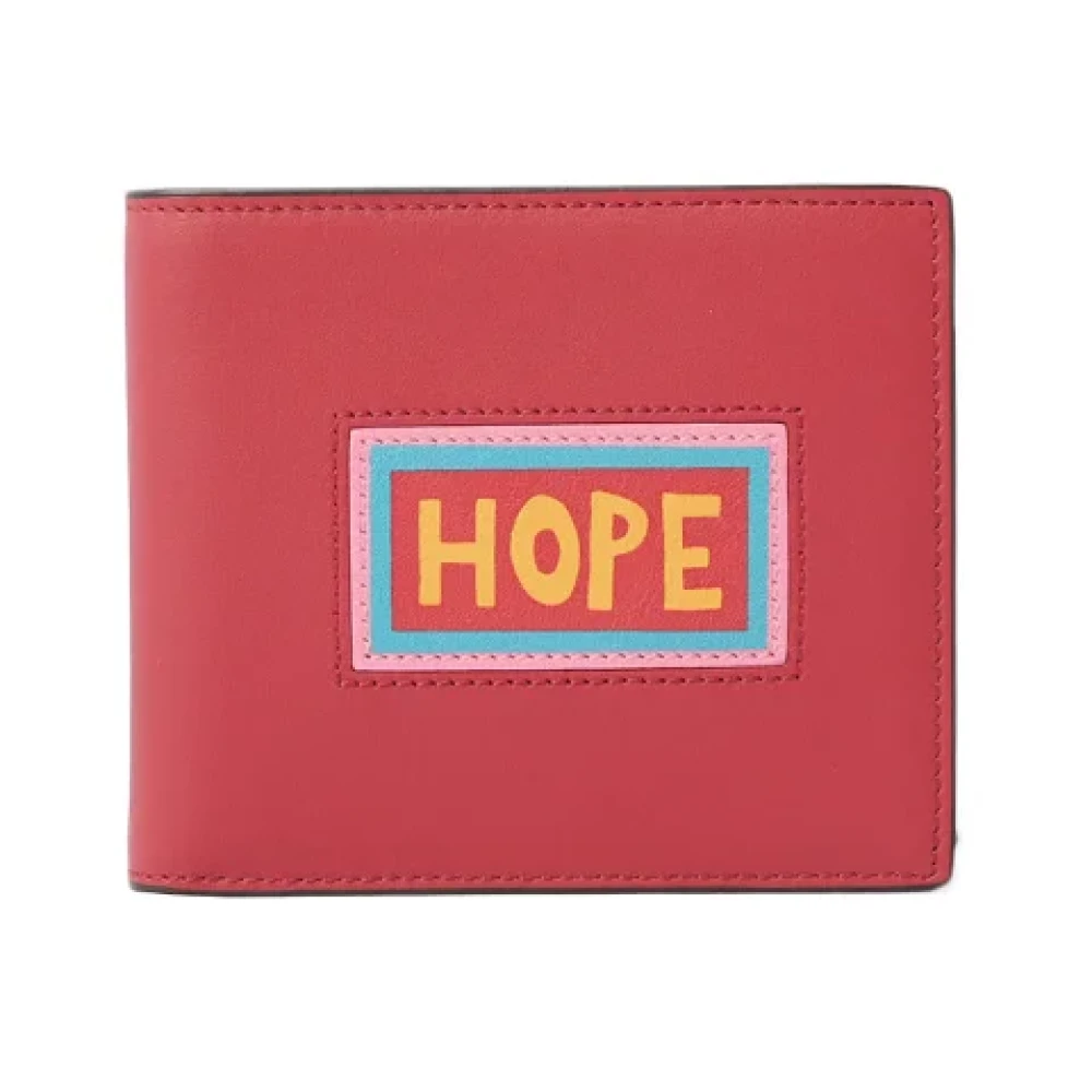 Fendi Vintage Pre-owned Leather wallets Red Dames