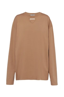Bomull Patch T-shirt Kvinnor Italien