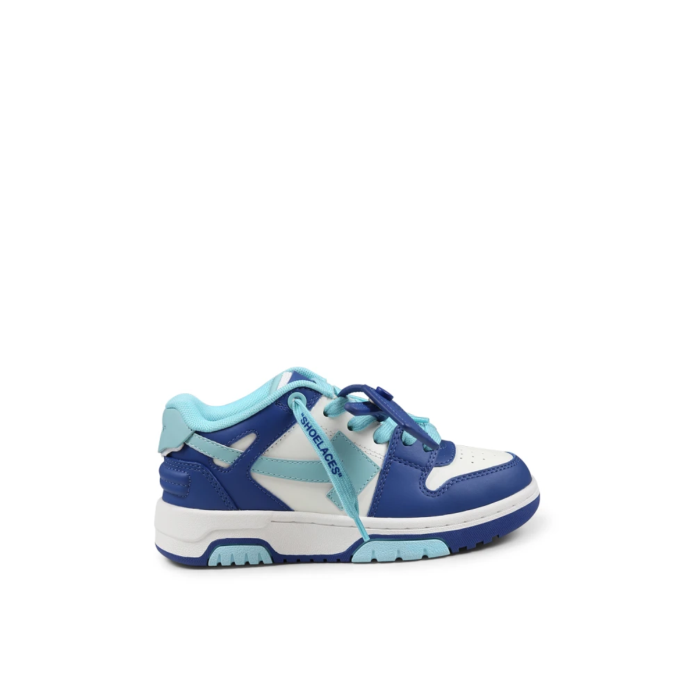 Off White Blå Arrow Sneakers med Dragkedja Blue, Unisex