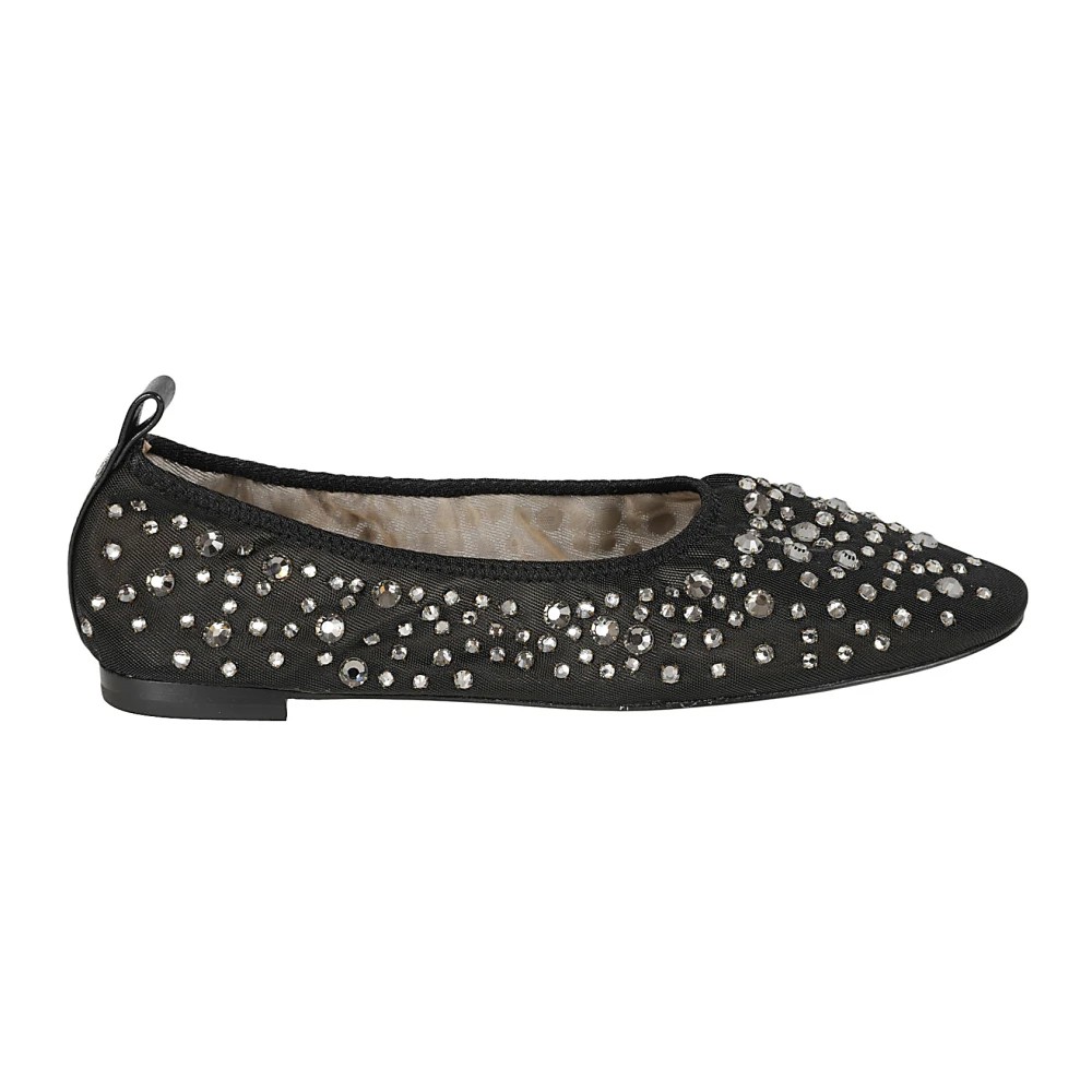 TORY BURCH Zwarte Crystal Ballet Flats Black Dames