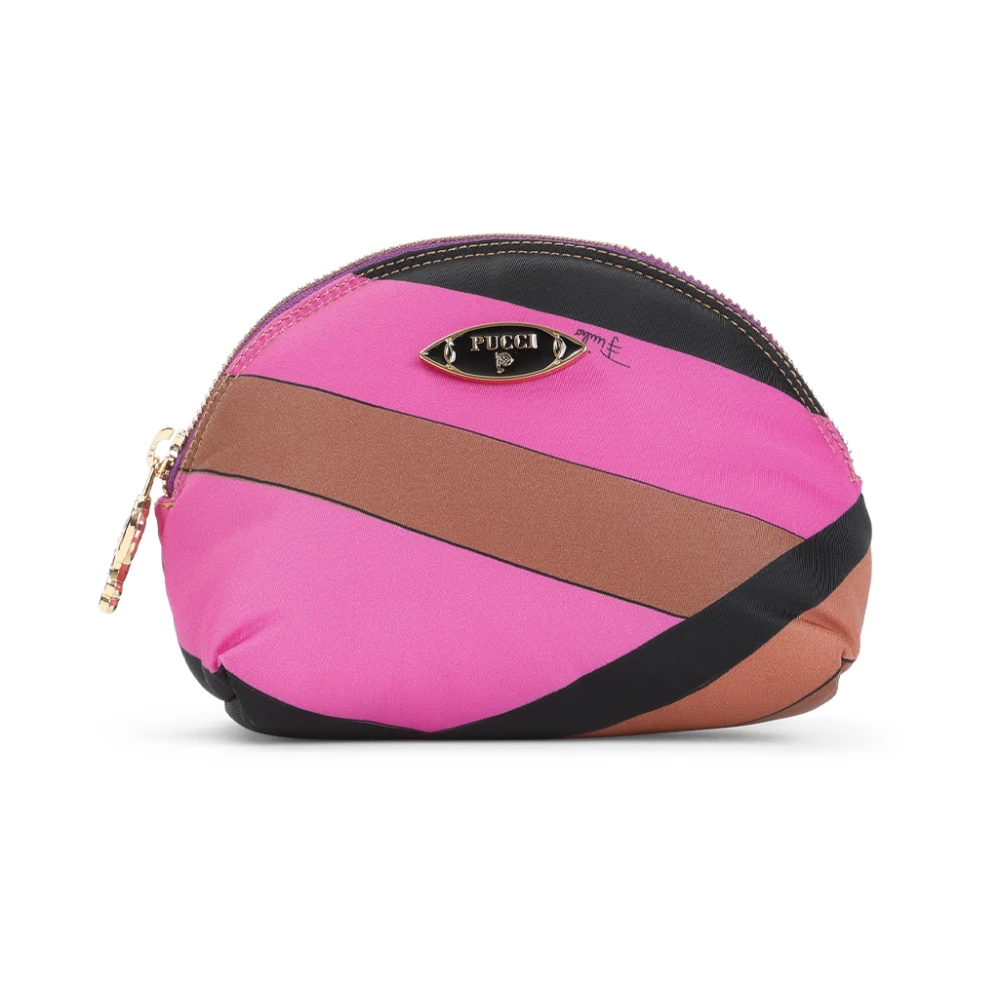 EMILIO PUCCI Kleine beautycase in fuchsia en bruin Multicolor Dames