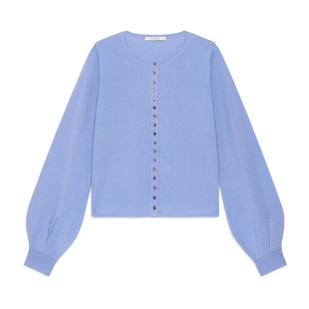 Maliparmi Women's Blue Cardigans, S, New Merinos Blend Cardigan