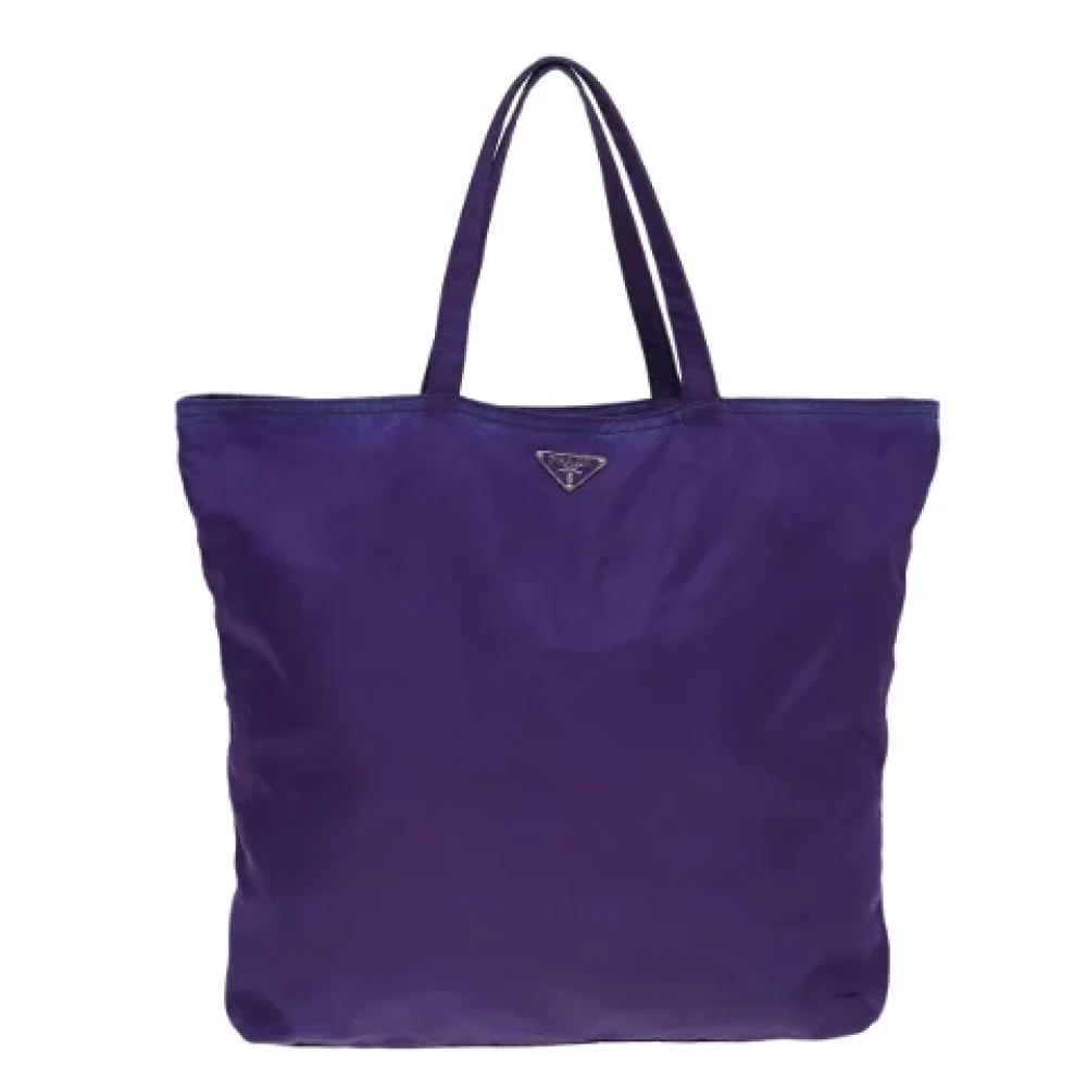 Prada Vintage Pre-owned Nylon totes Purple Dames