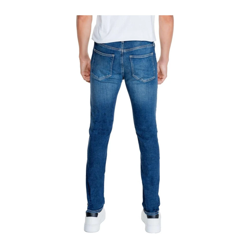 Calvin Klein Jeans Stretch Denim Jeans met Katoen Blue Heren