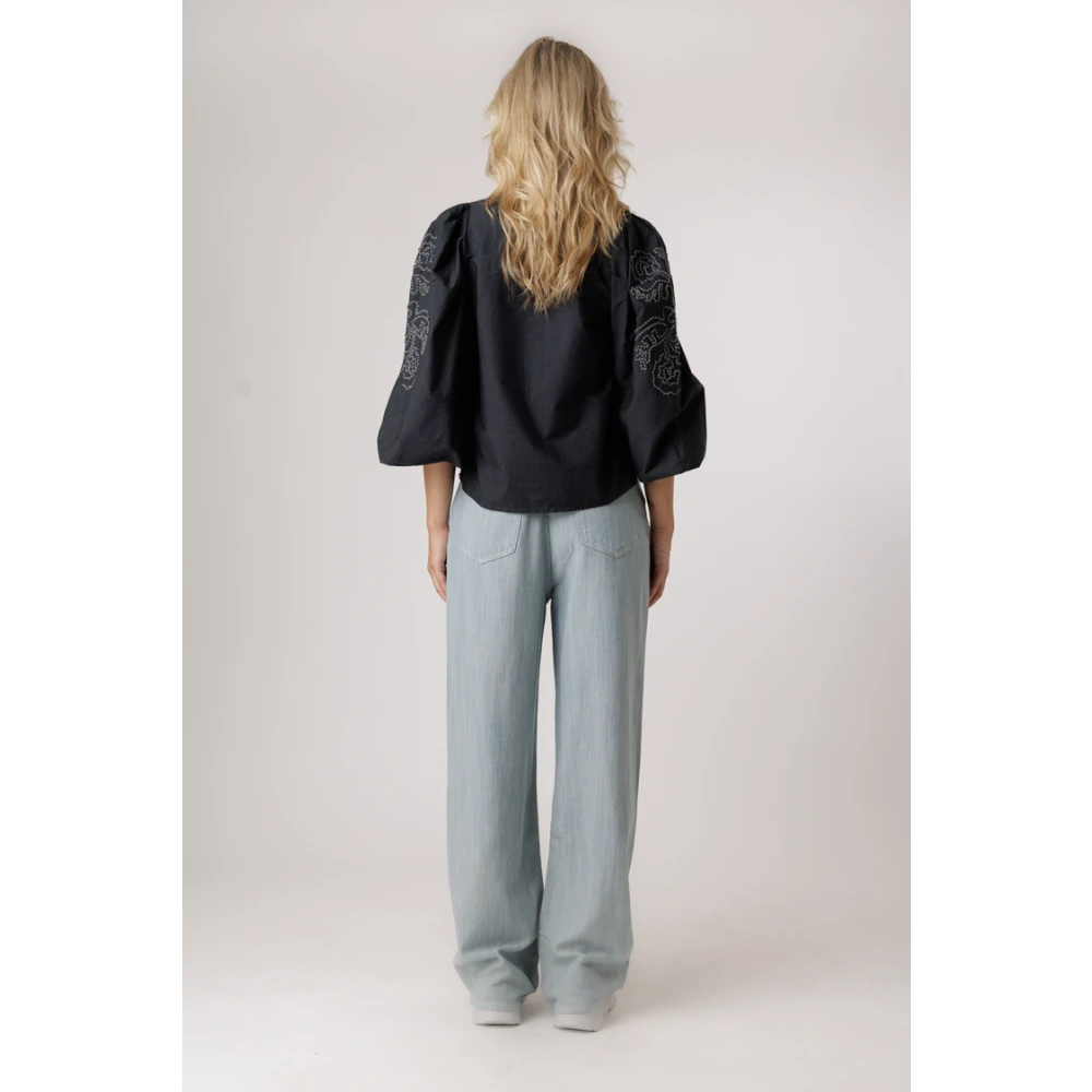 Samsøe Breeze Blue Loose Fit Jeans Blue Dames