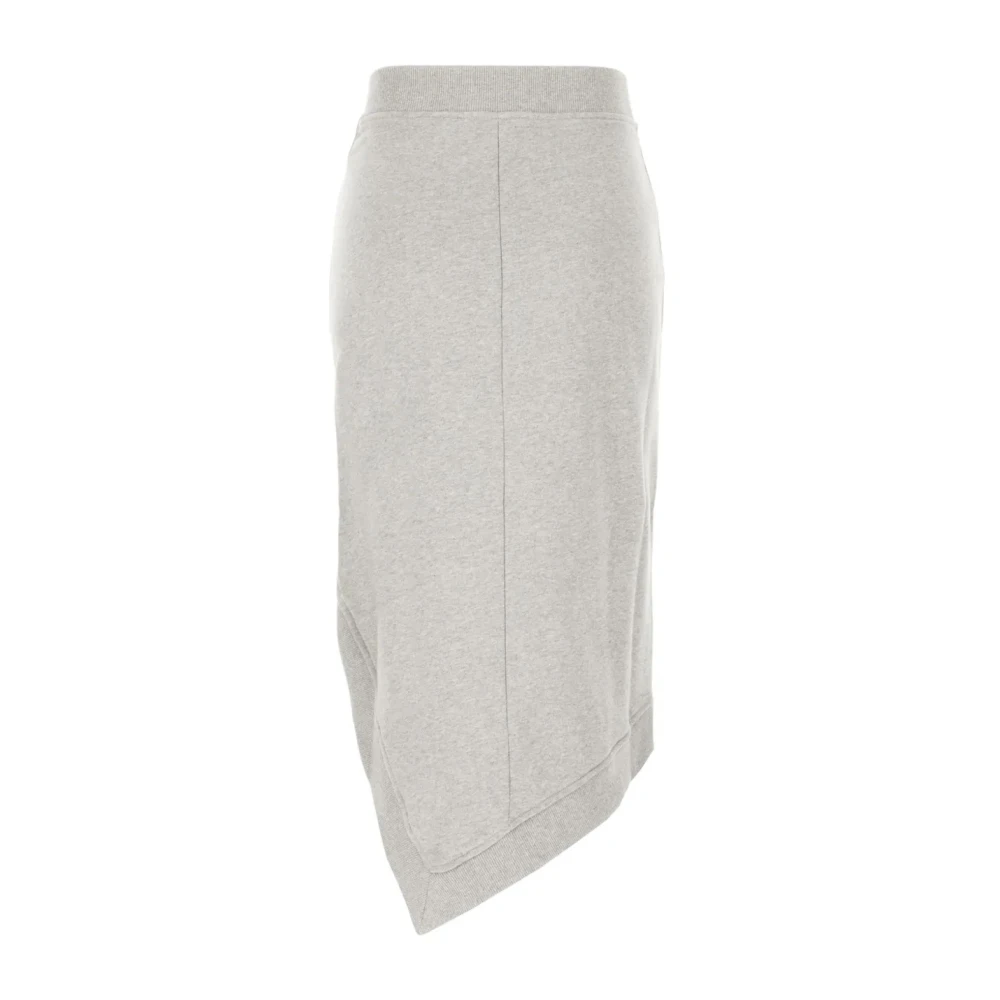 The Attico Elegante Katoenen Midi Rok Gray Dames