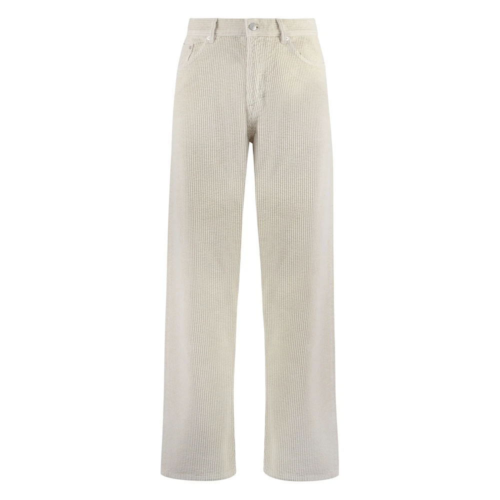 Gant Corduroy Loose Fit Broek Metalen Knopen Beige Heren
