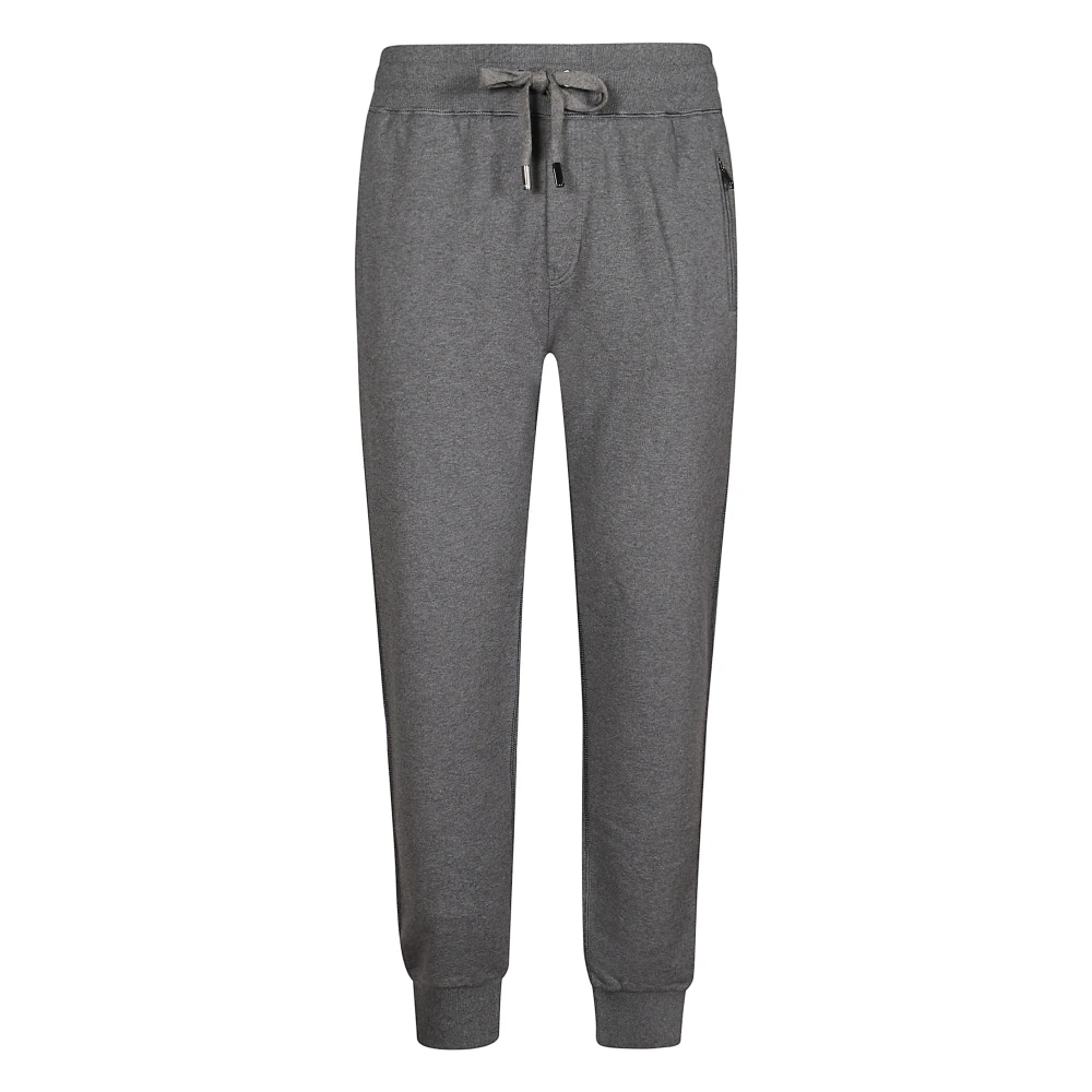 Dolce & Gabbana Men's Gray Cotton Jogger Joggers - Sweatpants - S - Trousers