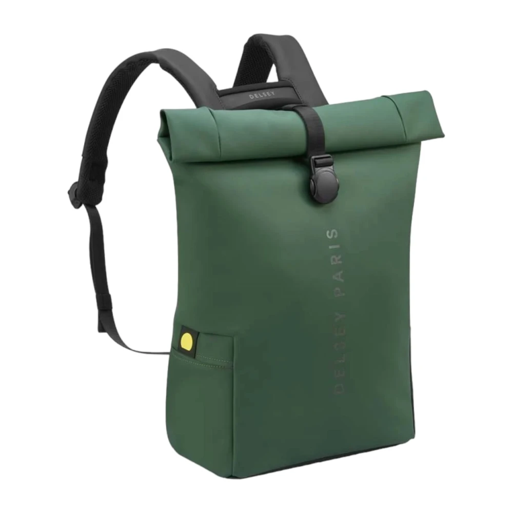 Delsey Rolltop Rugzak Unisex Turenne Soft Stijl Green Unisex