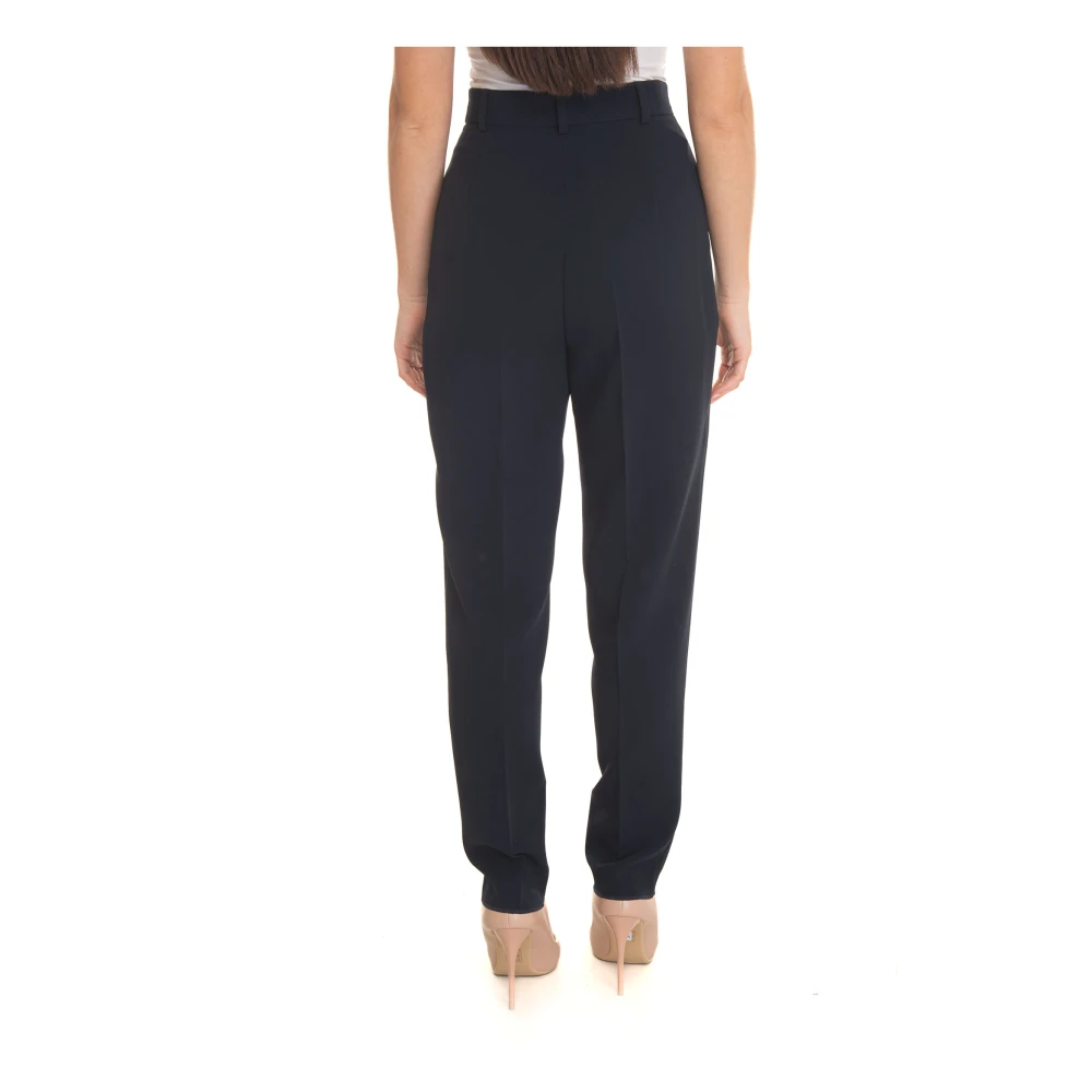 Max Mara Studio Era Soft Cady Broek Blue Dames