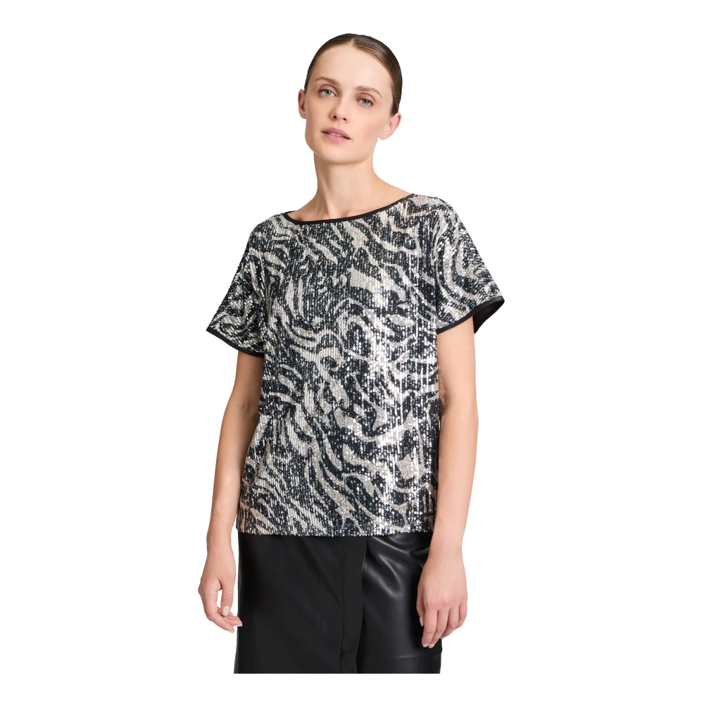 Betty & Co Blouse met pailletten Multicolor Dames