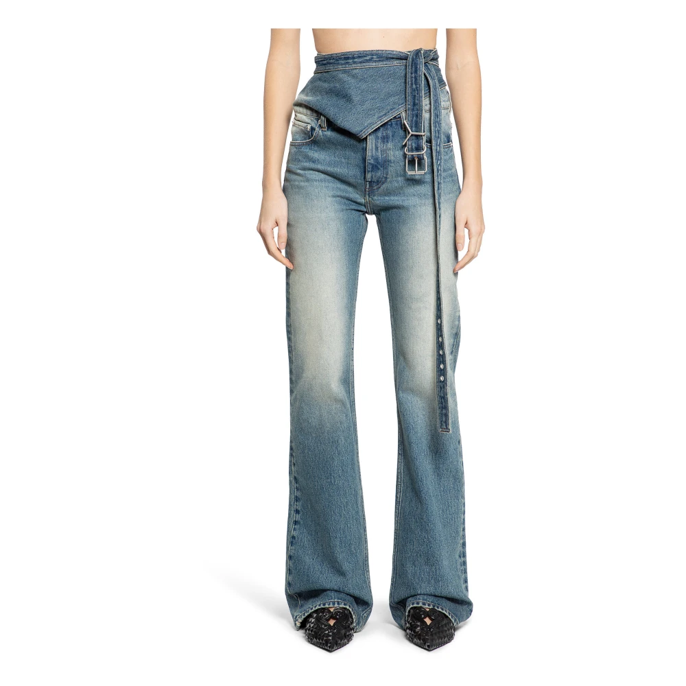 Y Project Gebelde Bootcut Jeans Blue Dames