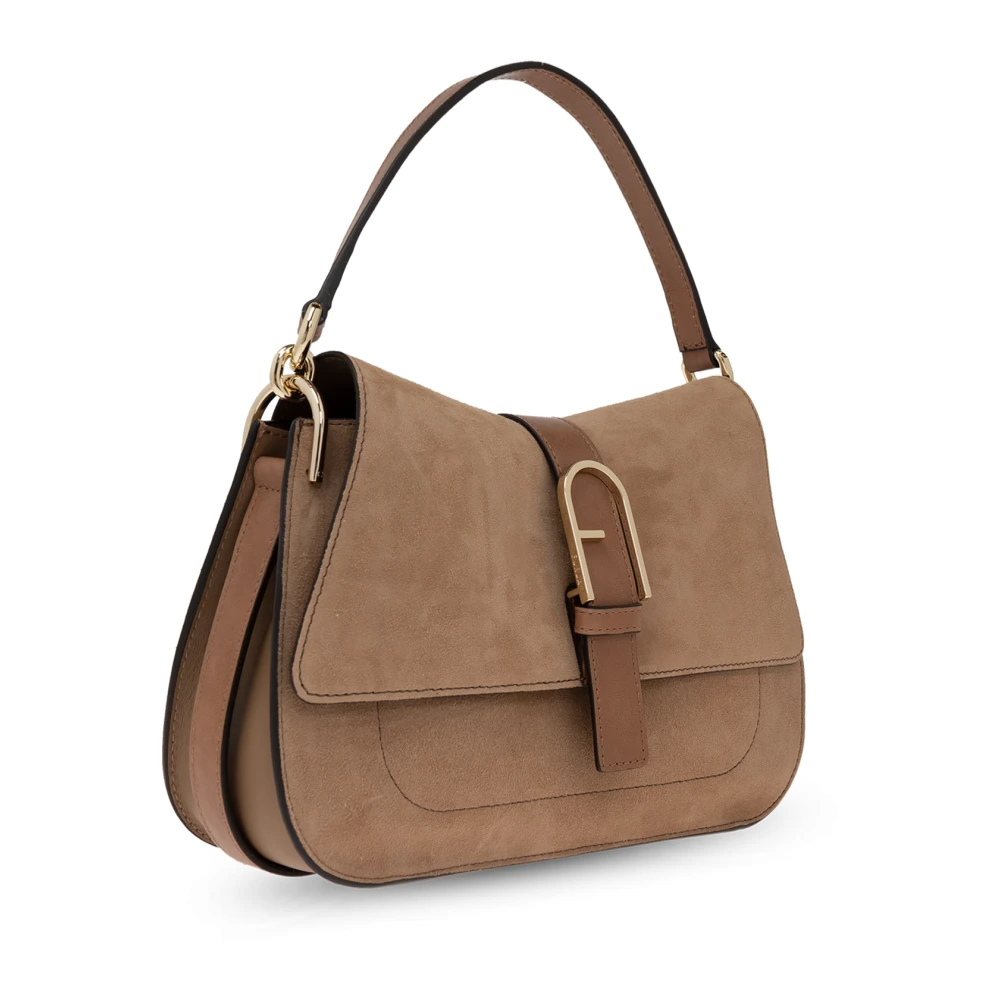 Furla Handtas Flow Medium Beige Dames