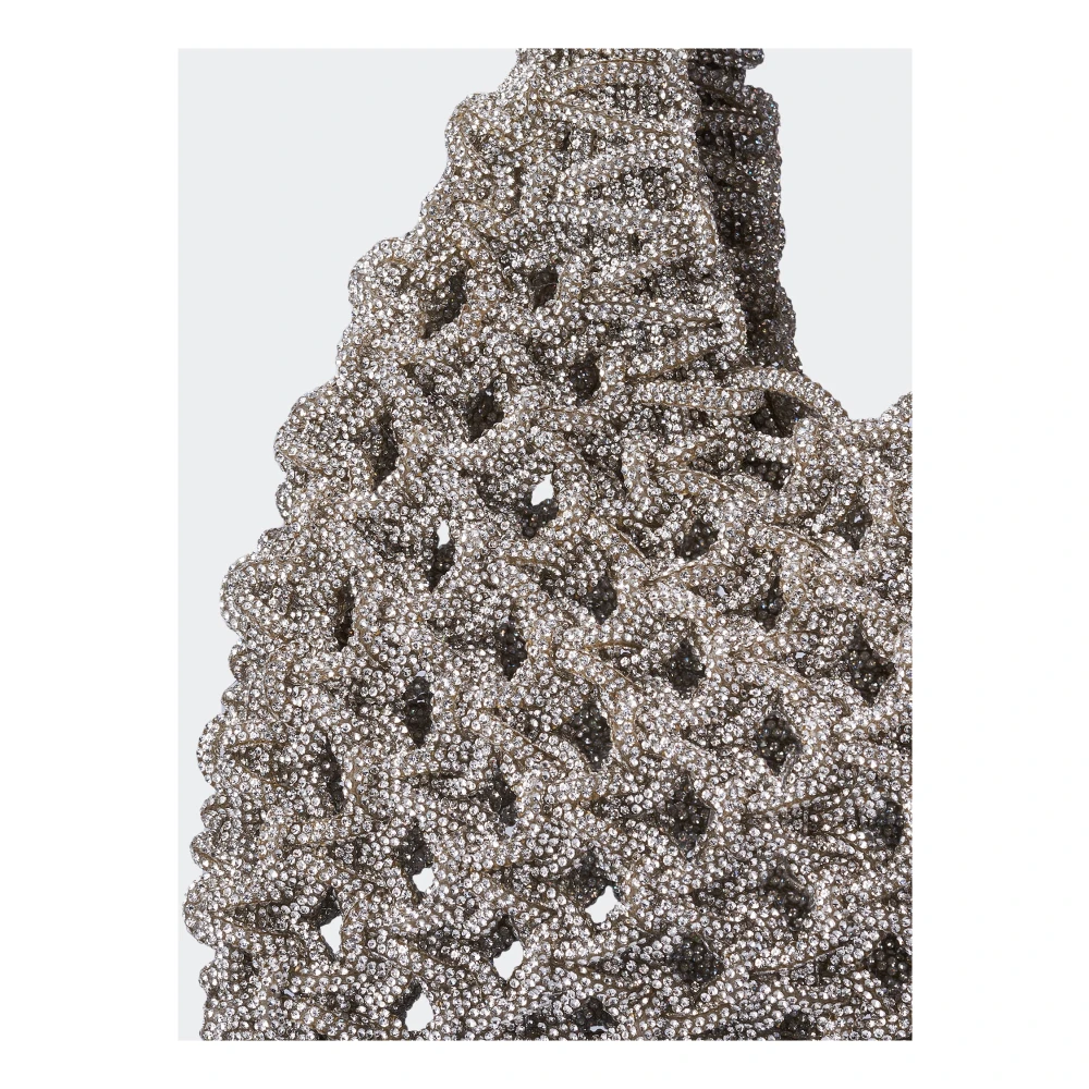 Hibourama Handgemaakte Kristallen Clutch Gray Dames