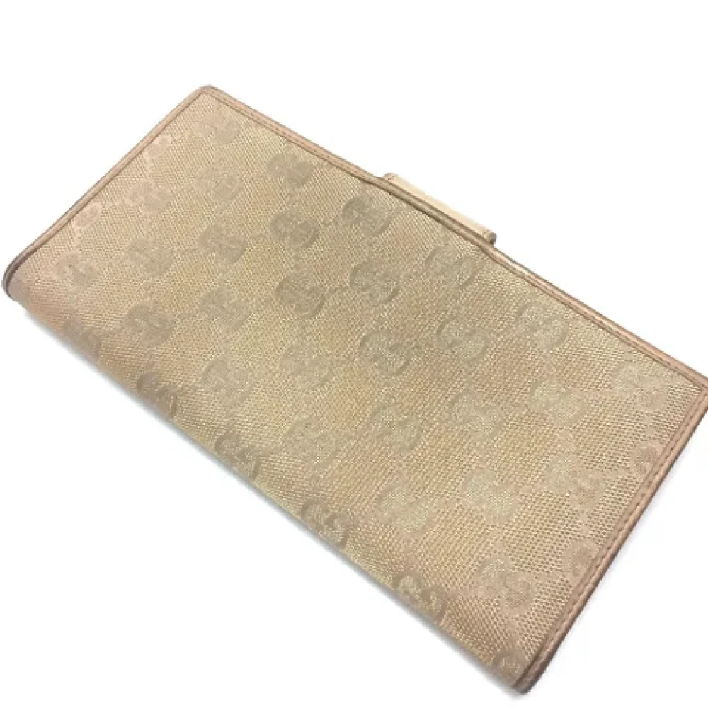 Gucci Vintage Pre-owned Canvas wallets Pink Dames