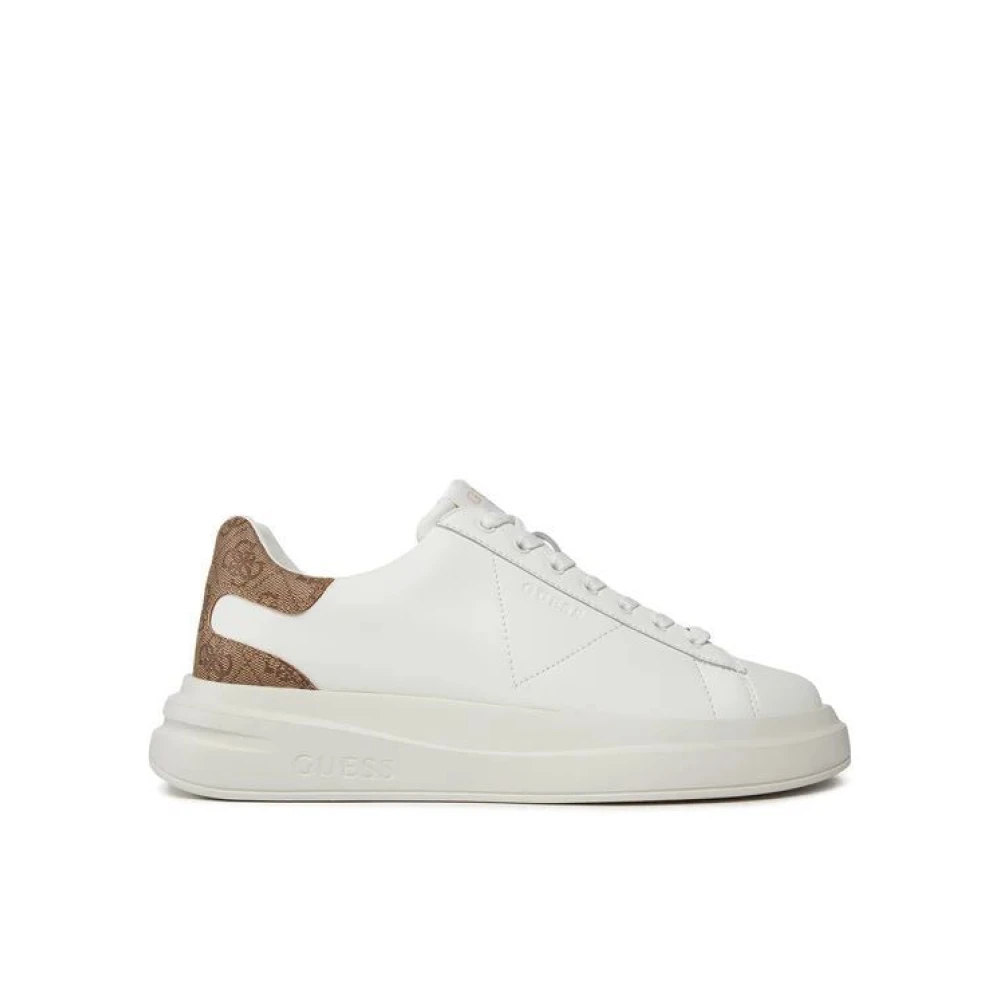 Guess Herr Vit Skor 42 Eu, Bomull, Elba Sneakers