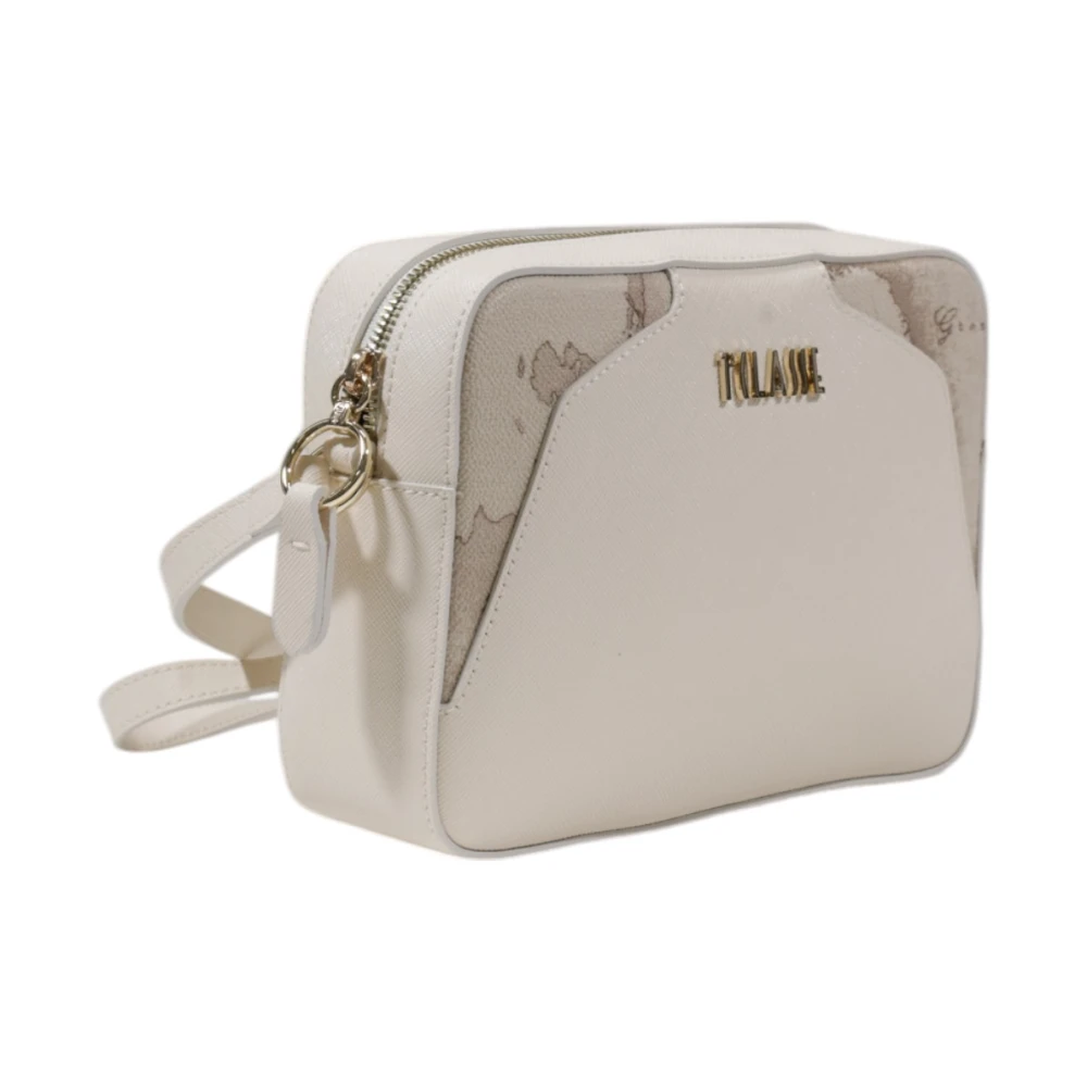 Alviero Martini 1a Classe Stijlvolle Kleine PVC Dames Tas Beige Dames