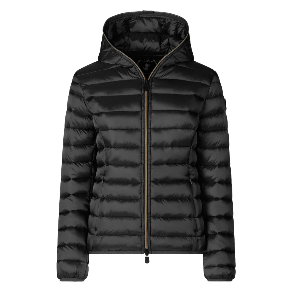 Save The Duck Women's Black Winter Jackets, S, Alexis Lightweight Puffer Jacket