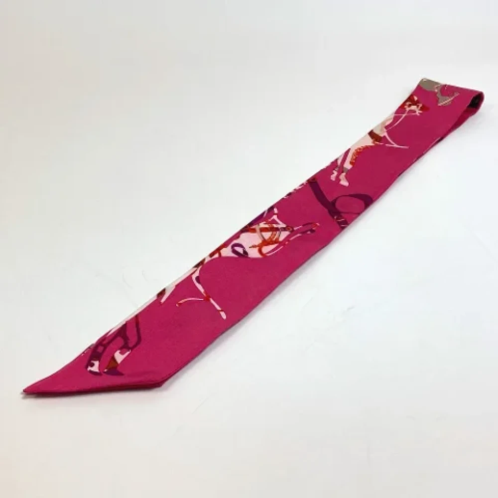 Hermès Vintage Pre-owned Silk scarves Pink Dames