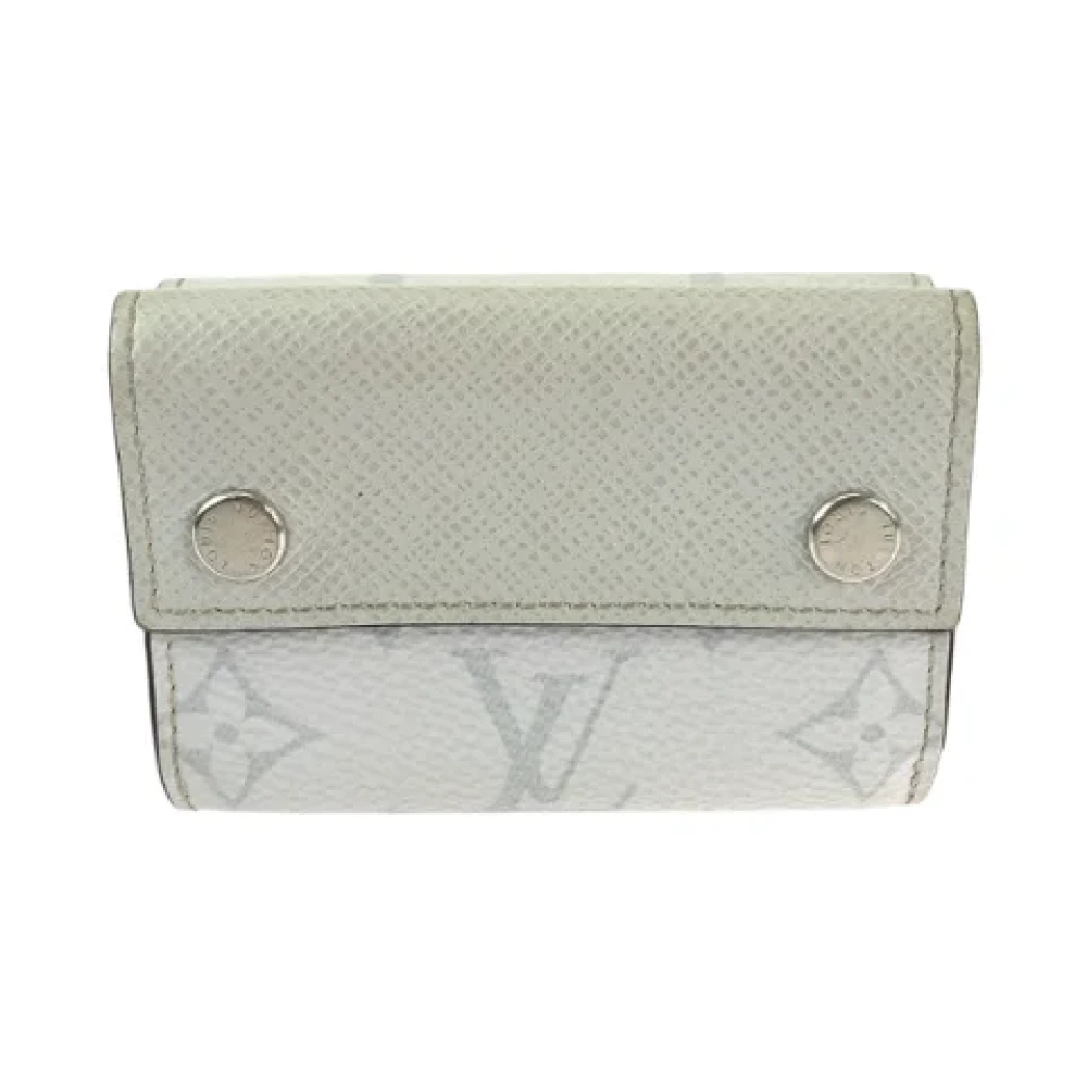 Louis Vuitton Vintage Pre-owned Canvas wallets White Heren