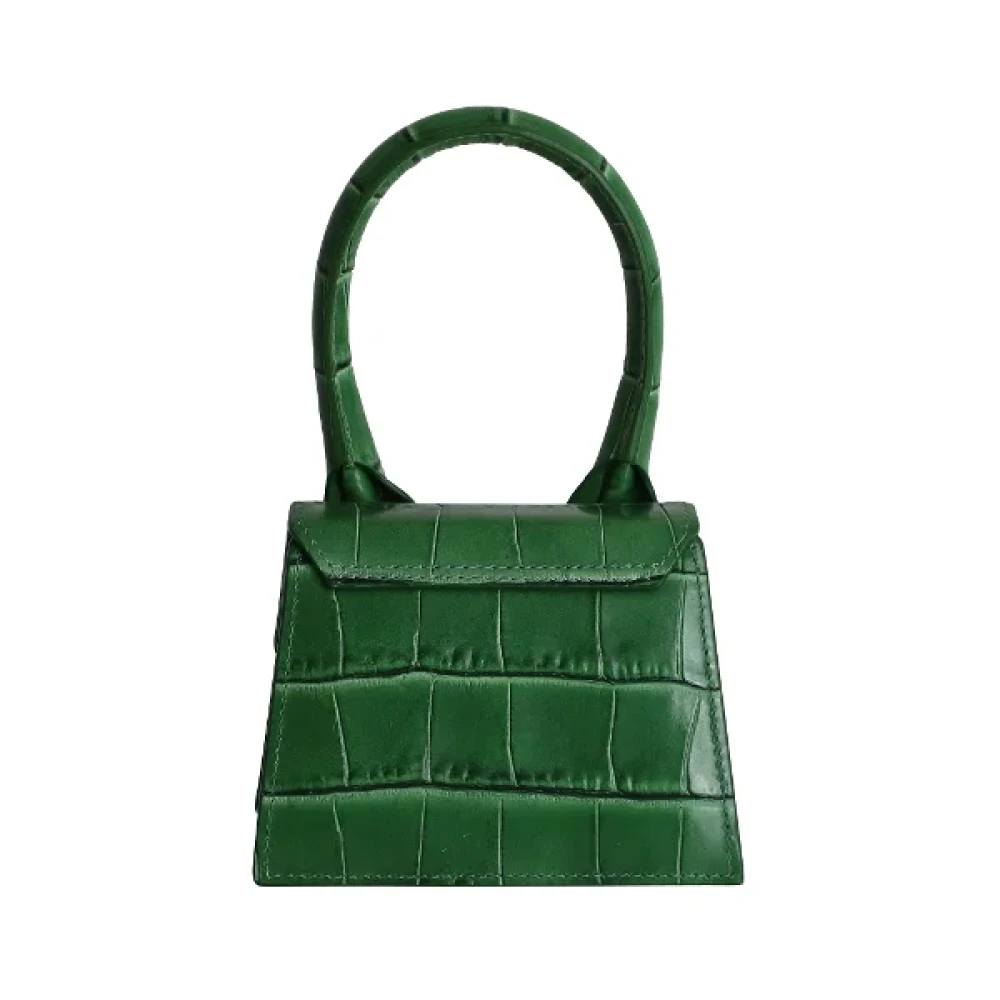 Jacquemus Pre-owned Leather handbags Green Dames