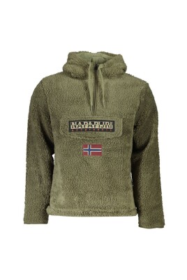 veste-a-capuche-en-polyester-vert-avec-logo