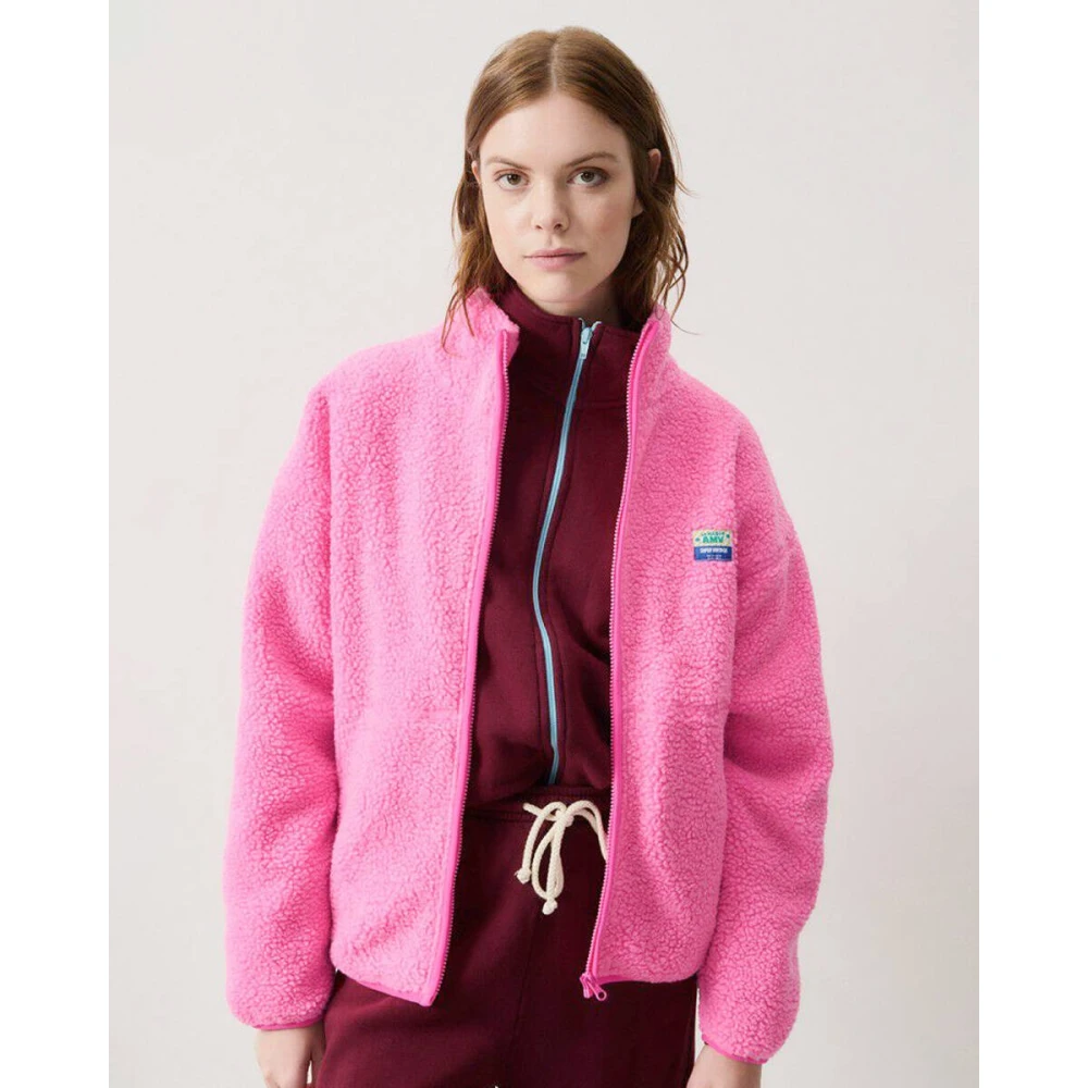 American vintage Stijlvolle Jas Pink Dames