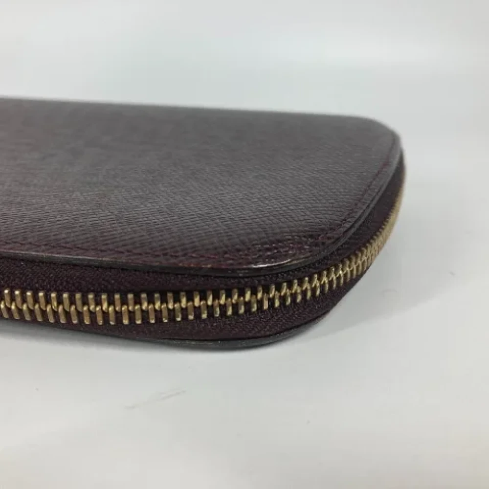 Louis Vuitton Vintage Pre-owned Leather wallets Red Dames