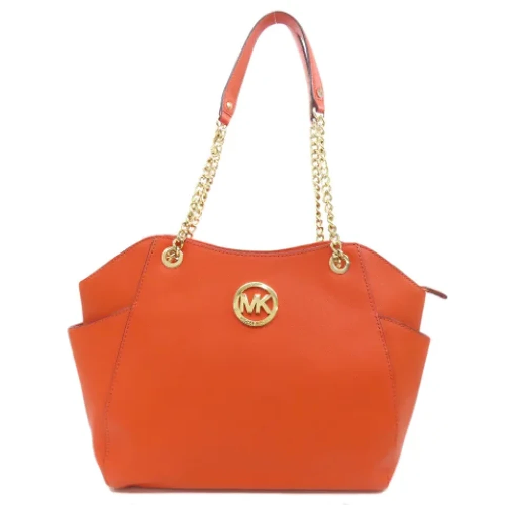 Michael Kors Pre-owned Plastic shoulder-bags Orange Dames